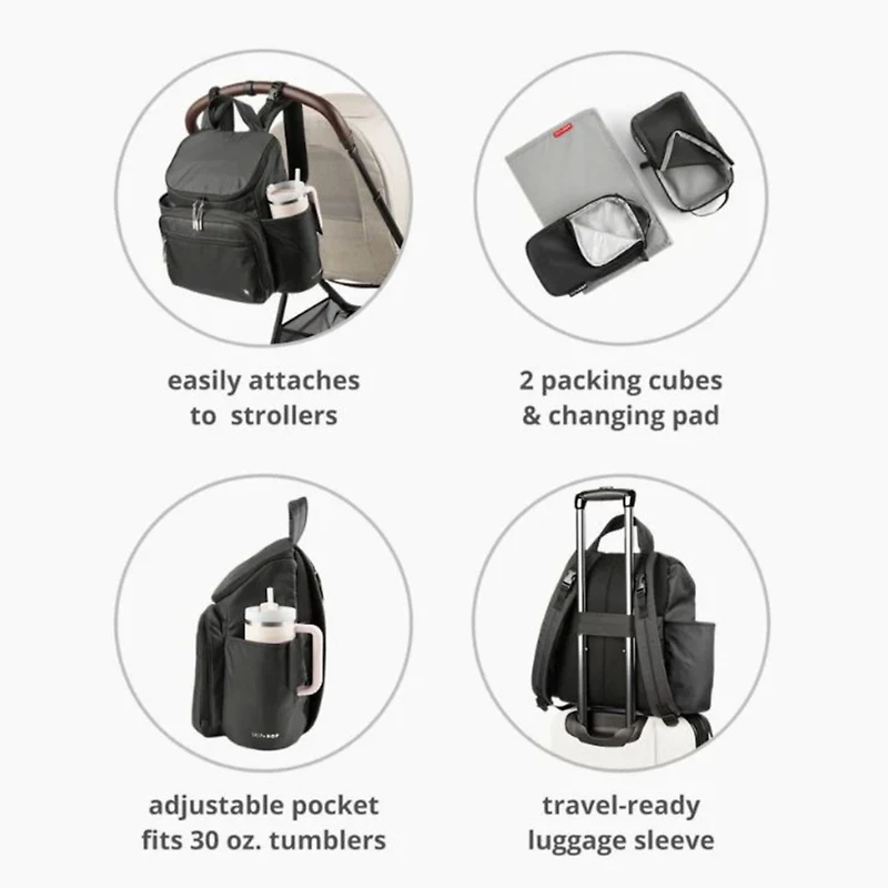 Forma Next Backpack Diaper Bag - Oak