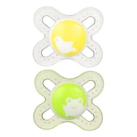 Newborn Anatomical Pacifier Set of 2 - Yellow