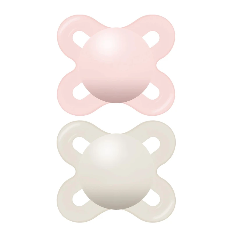 Newborn Anatomical Pacifier Matte Set of 2 - Pink