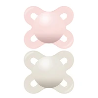 Newborn Anatomical Pacifier Matte Set of 2 - Pink 