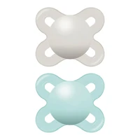 Newborn Anatomical Pacifer Matte Set of 2 - Aqua 