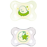 Suce Orthodontique Night 0-6mois Paquet de 2