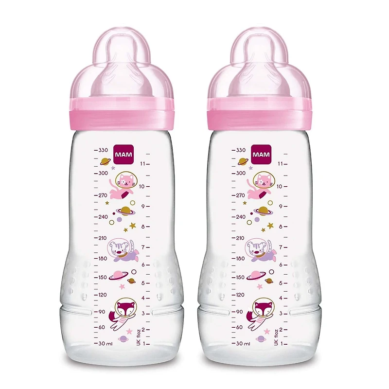Biberon Easy Active 4mois+ 11oz - Rose