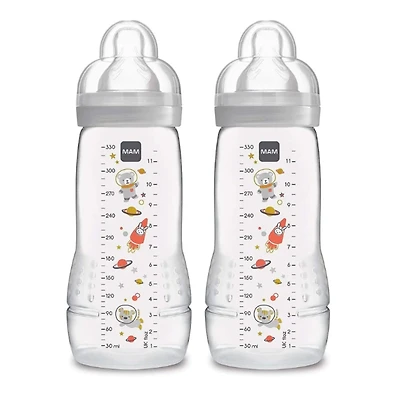 Biberon Easy Active 11oz (2)  - Gris