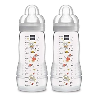 Easy Active Bottle 4m+ 11oz 2-Pack - Grey