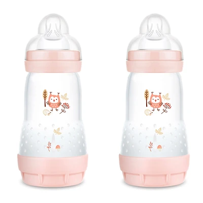 Biberons 9oz (2) Rose Mat
