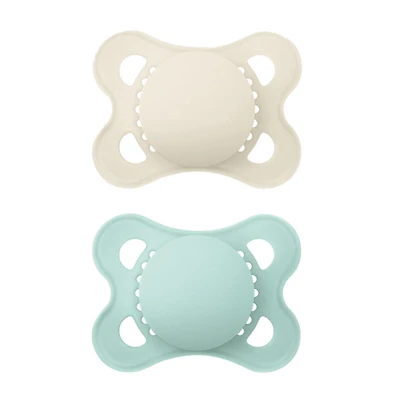 0-6months  Orthodontic Pacifier Matte Set of 2 - Aqua 