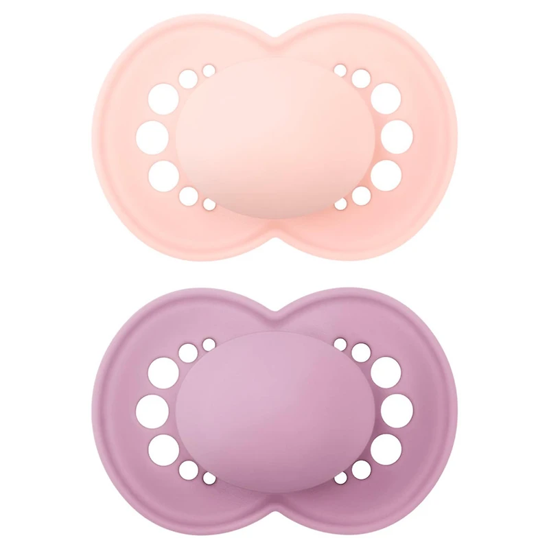 16months+ Orthodontic Pacifier Matte Set of 2 - Pink