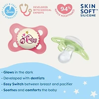 Pacifiers Day & Night(4) 0-6m