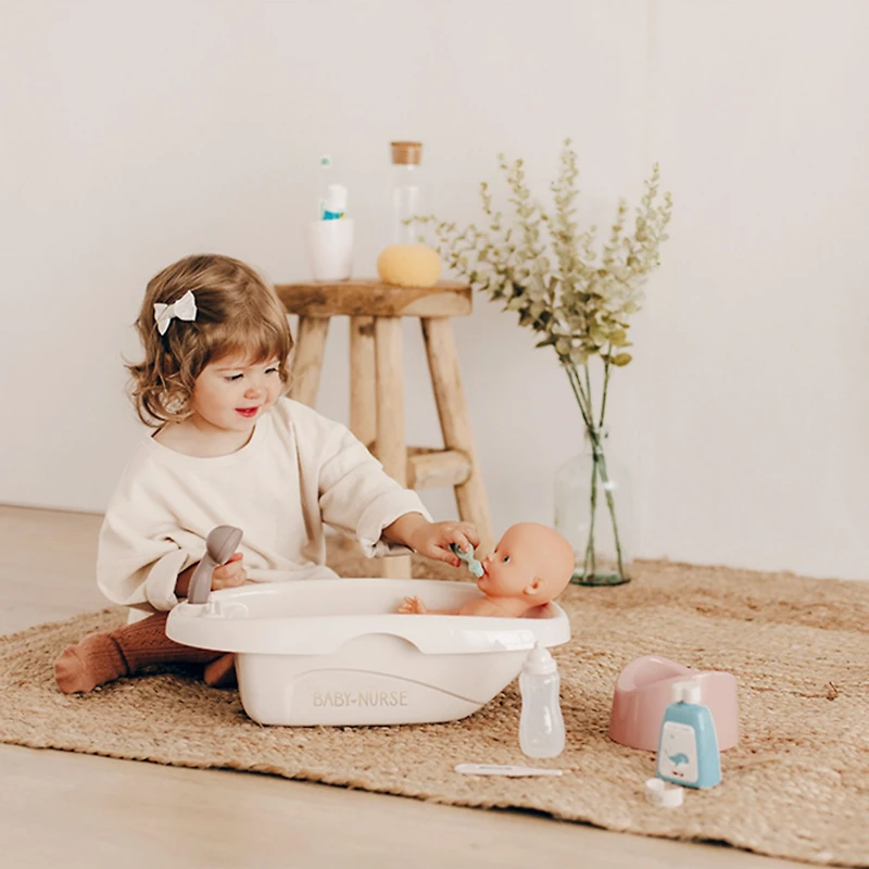 Bath Set and Accessories for Doll (doll not included)