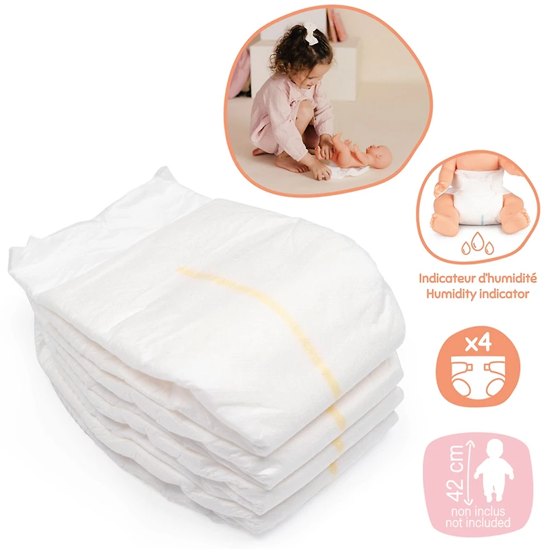 Couches (4) Magiques pour Poupée