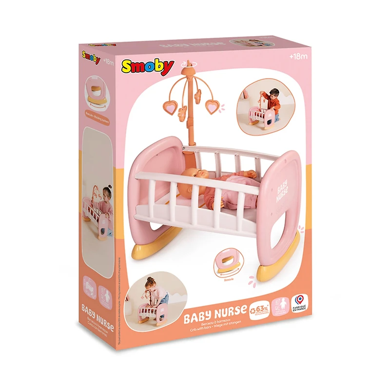 Baby Nurse Rocking Doll Cot