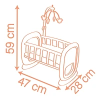 Baby Nurse Rocking Doll Cot