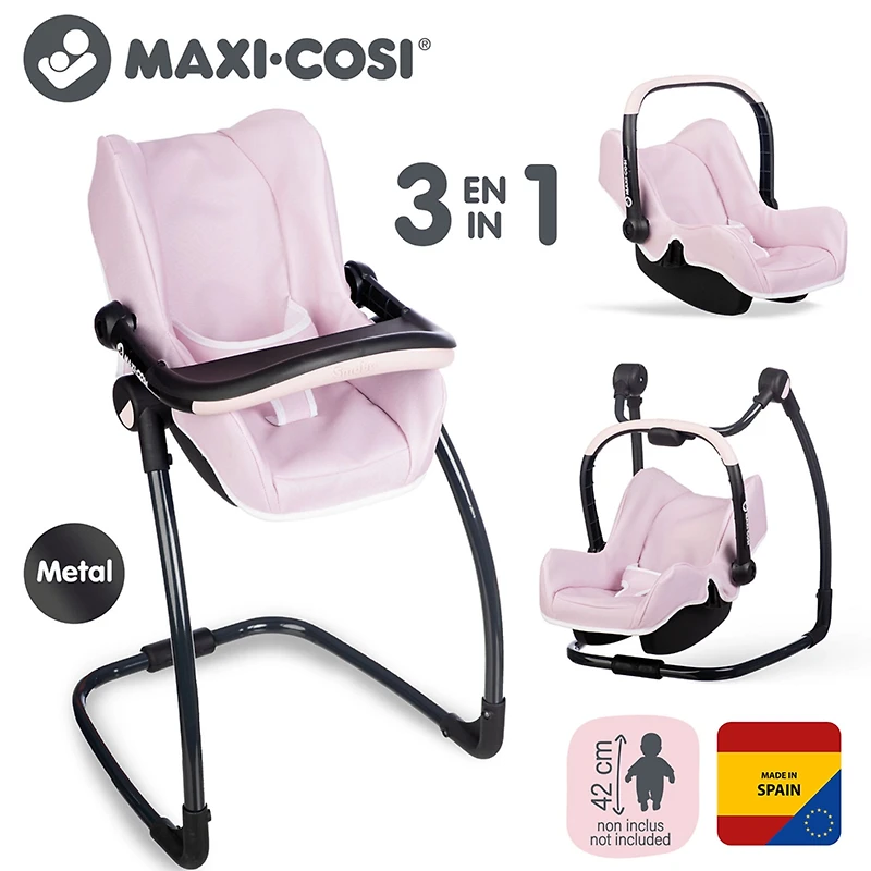 Chaise 3 En 1 Pour Poupée - Rose