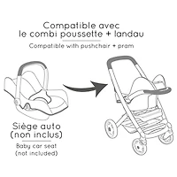 Poussette et Landau pour Poupée - Beige