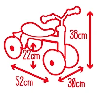 Bicyclette 4 Roues Rouge