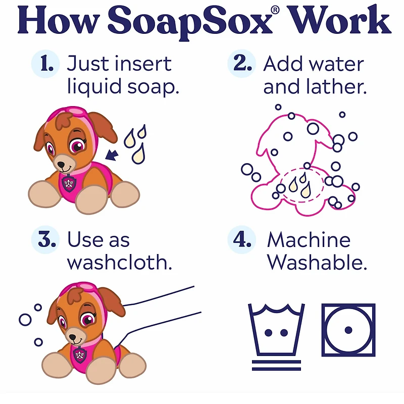 Soapsox Bath Scrub - Skye Paw Patrol