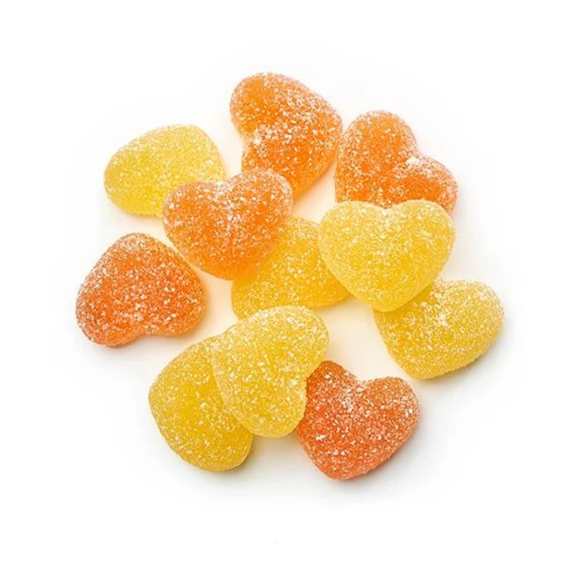 Bonbons Coeurs à la Pêche Acidulés VégétaliEnsemble 120g