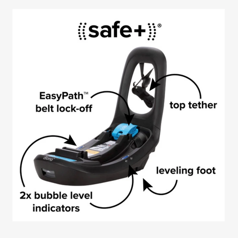 LiteClik®30 XT SafePlus™ Infant Car Seat and Base - Gray Glacier Frost