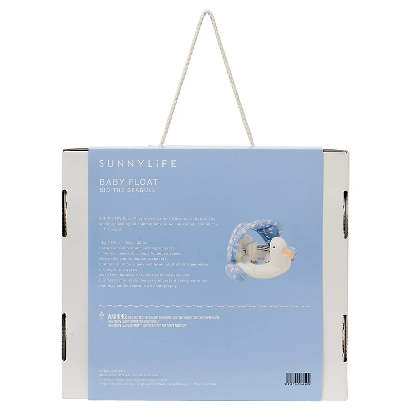 Baby Float Sid the Seagull Blue 