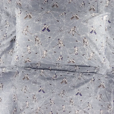 Ensemble Draps Lit Simple - Patinoire Hockey