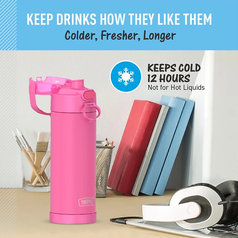 Thermos Bottle 470ml - Neon Pink