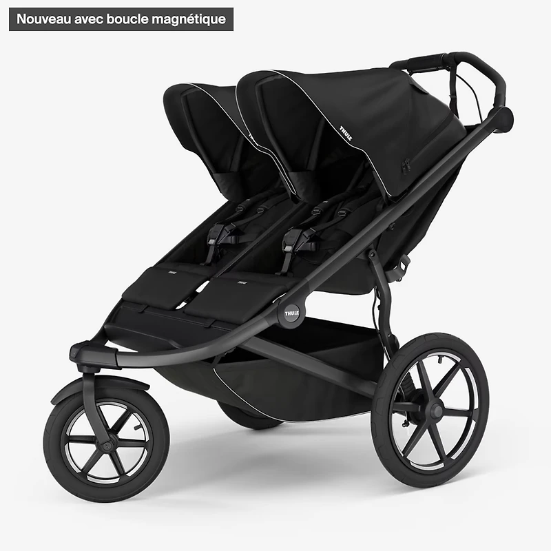 Urban Glide 3 Double Stroller with Magnetic Buckle
