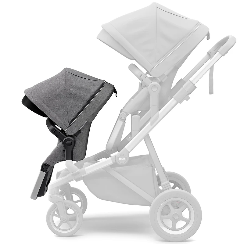 Sleek Sibling Seat - Gray Melange