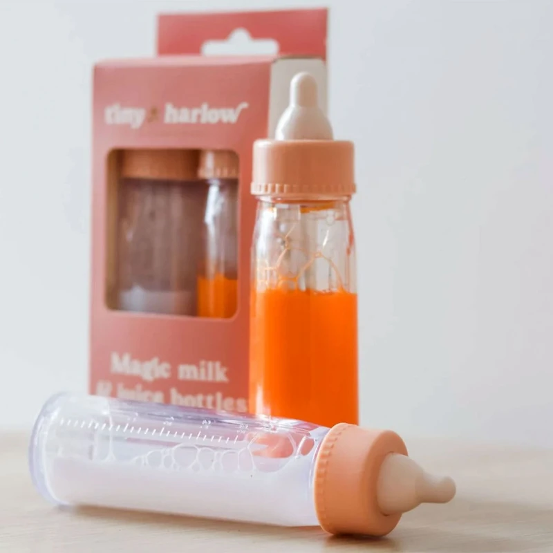Magic Milk and Juice Bottles for Doll