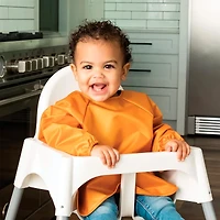 Mess-proof Full Sleeve Bib 2 Pack - Sand / Cinnamon