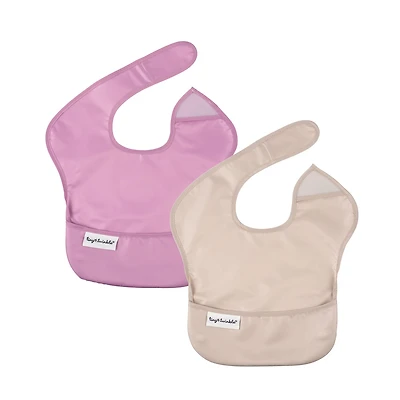 Bavoir Imperméable (2) - Lilas / Taupe
