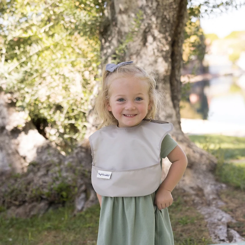 Mess-proof Easy Bib 2-pack - Lilac / Taupe
