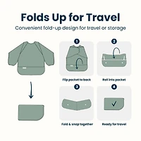 Mess-Proof Full Sleeve Bib - Grid