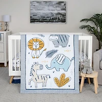 Zambia 4 Pieces Crib Bedding Set