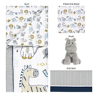 Zambia 4 Pieces Crib Bedding Set