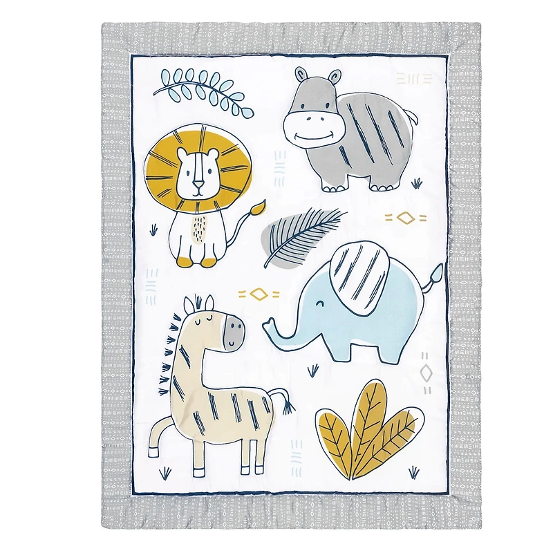 Zambia 4 Pieces Crib Bedding Set