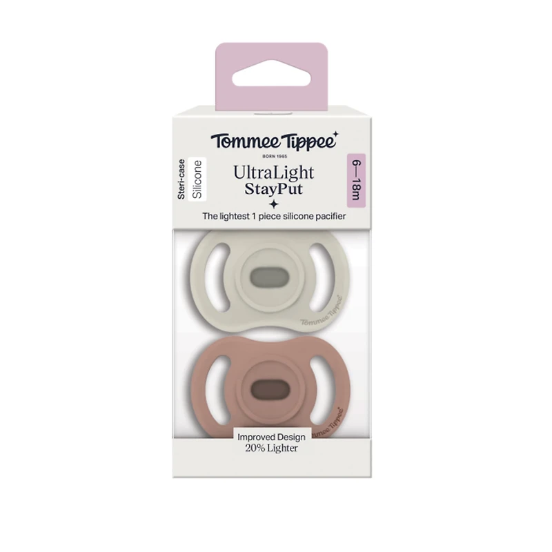 Ultra-Light Stayput Pacifier 6-18months 