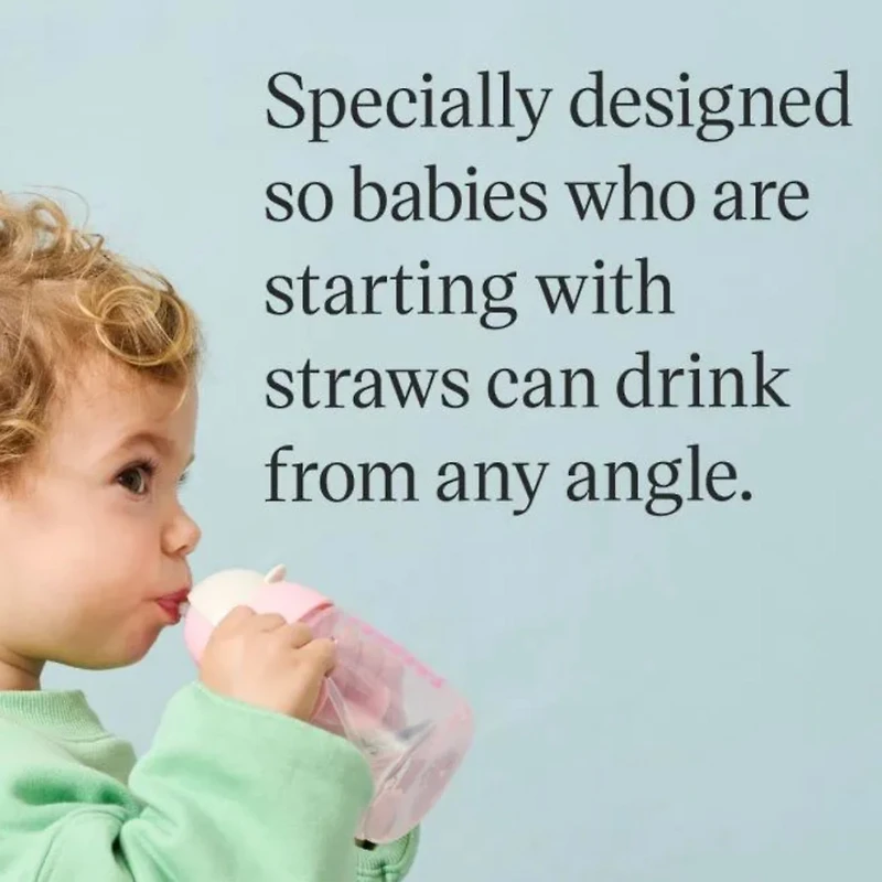 Gobelet À Paille 6mois+ - Rose