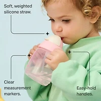 Gobelet À Paille 6mois+ - Rose