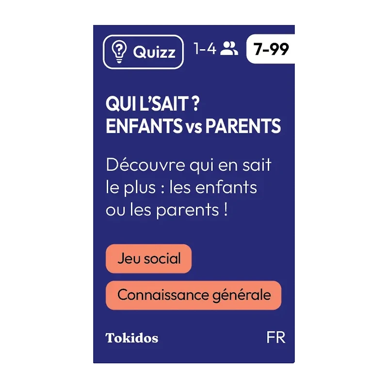 Jeu Qui L'sait? Enfants Vs Parents (French)
