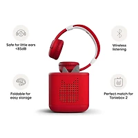 Bluetooth Headphones - Sunset Red
