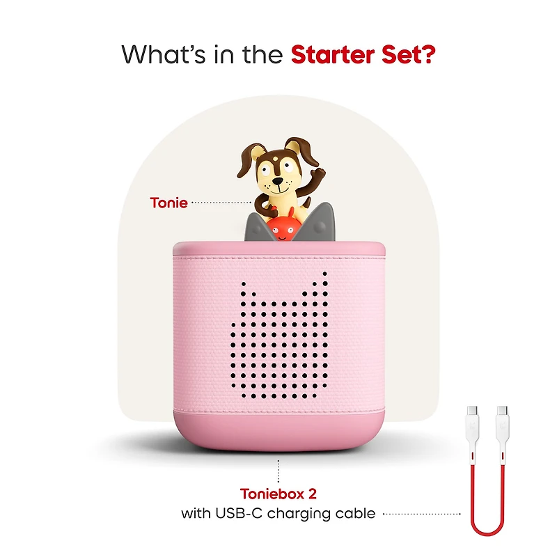 Toniebox 2 - Mon premier coffret - ROSE (bilingue)