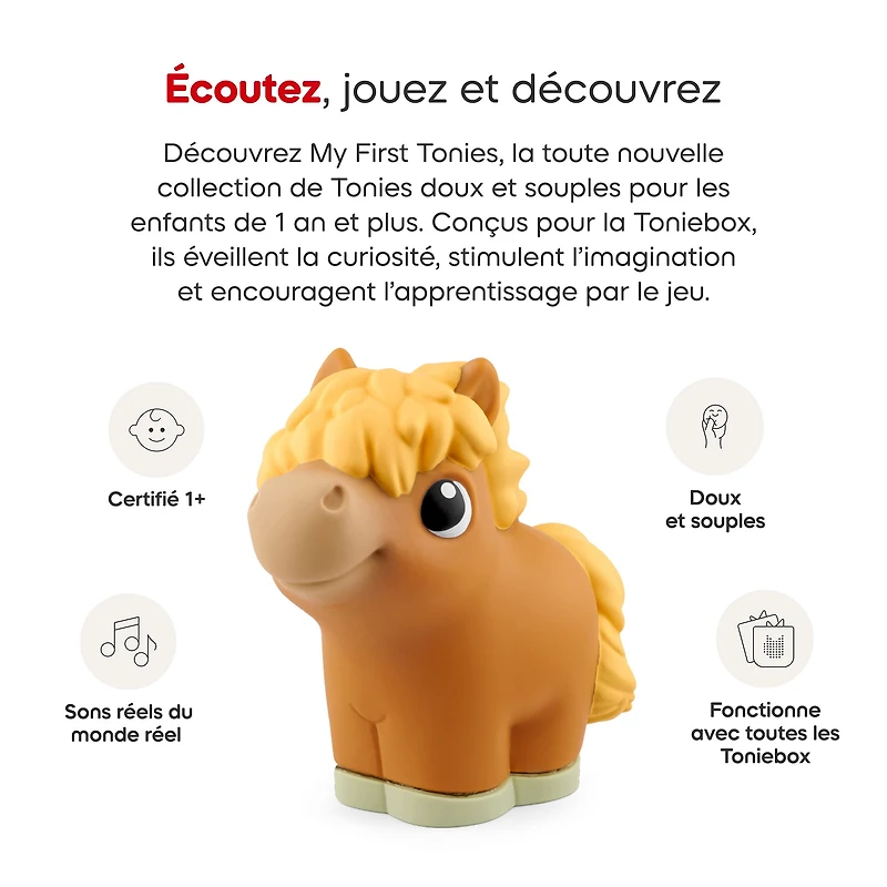 My First Tonies: Ferme - Vache, Cochon et Cheval Ensemble de 3 (Français)