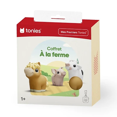 My First Tonies: Farm Set - Cow, Pig and Horse Set of 3 (French)