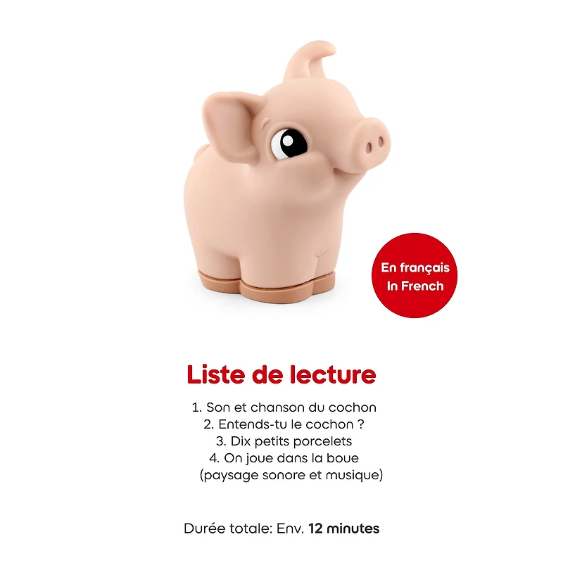 My First Tonies: Farm Set - Cow, Pig and Horse Set of 3 (French)