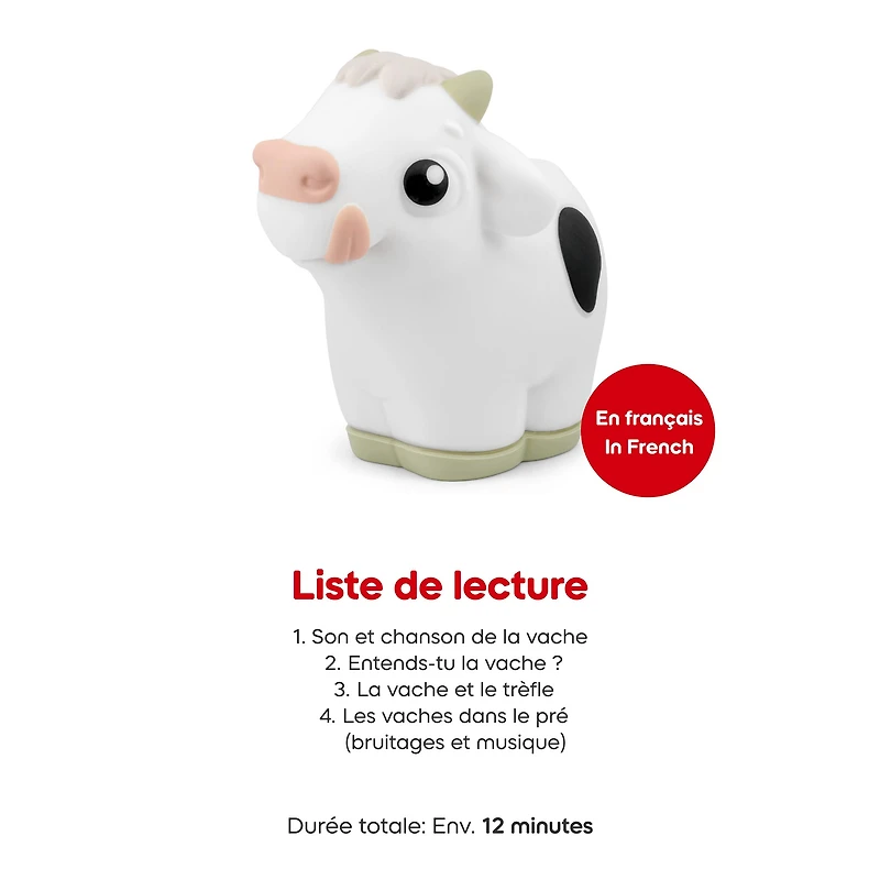 My First Tonies: Ferme - Vache, Cochon et Cheval Ensemble de 3 (Français)