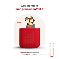 Toniebox 2 - Mon premier coffret Playtime Puppy – Rouge (bilingue)