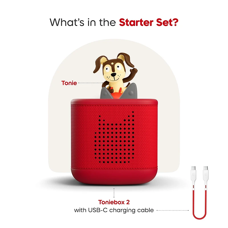 Toniebox 2 Starter Set Playtime Puppy Sunset Red (Bilingual)