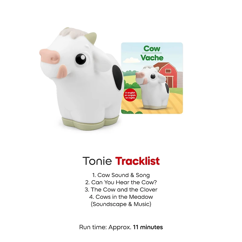 My First Tonies: Farm Set - Cow, Pig and Horse Set of 3 (English)
