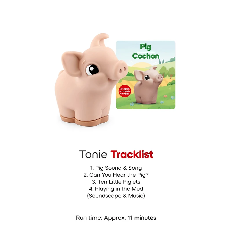 My First Tonies: Farm Set - Cow, Pig and Horse Set of 3 (English)